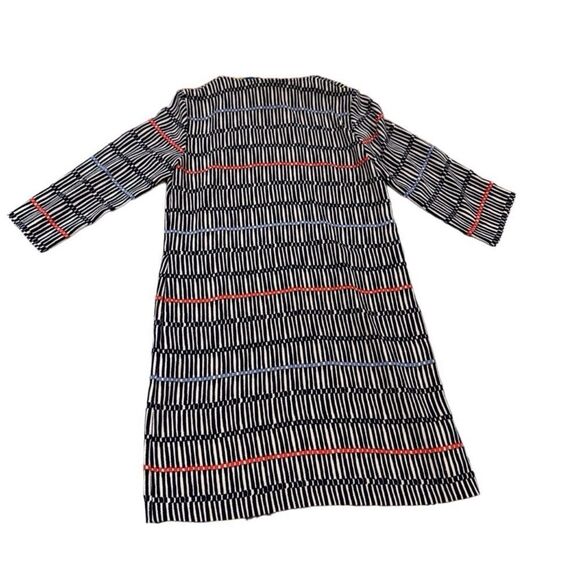 EUC Boden Blue Cream Easy Notch Dress size 8 - Picture 5 of 9